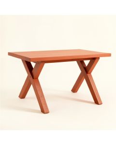 Bay Dell Patio Table - Terracotta (synthetic illustration; no displayed measurements)
