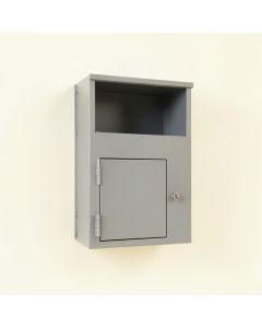 Rowan Crossing Wall-Mounted Entry Cabinet - Gray (synthetic illustration; no displayed measurements)