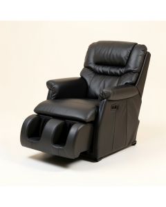 Reclining Heated Massage Chair With Ottoman (synthetic illustration; no displayed measurements)