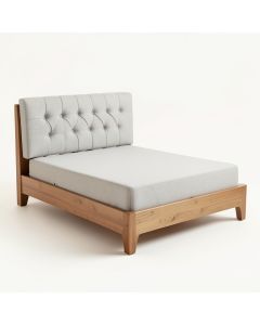 Abril Tufted Solid Wood And Upholstered Low Profile Platform Bed (synthetic illustration; no displayed measurements)