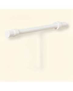 Round Spring Tension Café Curtain Single Rod (synthetic illustration; no displayed measurements)