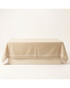 Aspen Branch Flat Bed Sheet - Beige (synthetic illustration; no displayed measurements)