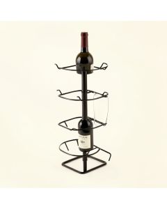 Spinella 4 Bottle Hanging Wine Bottle & Glass Rack (synthetic illustration; no displayed measurements)
