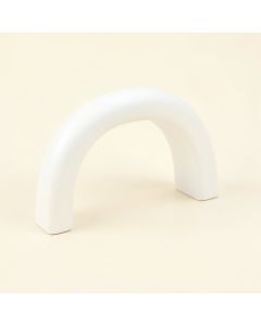 Spruce Arc Cabinet Handle Without Packaging - White (synthetic illustration; no displayed measurements)
