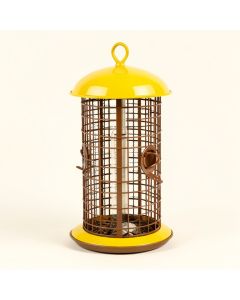 Steel Sunflower Decorative Bird Feeder (synthetic illustration; no displayed measurements)
