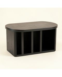 Heath Arc Shoe Storage Bench (synthetic illustration; no displayed measurements)