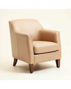 Tiffany Upholstered Parsons Chair In Light Cappucino (synthetic illustration; no displayed measurements)