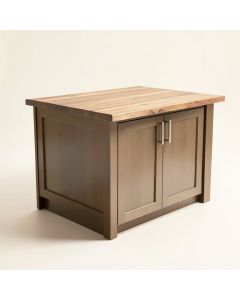 Durime Kitchen Island With Butcher Block Top (synthetic illustration; no displayed measurements)
