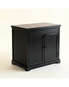 Oak Canyon Freestanding Laundry Folding Counter - Black (synthetic illustration; no displayed measurements)