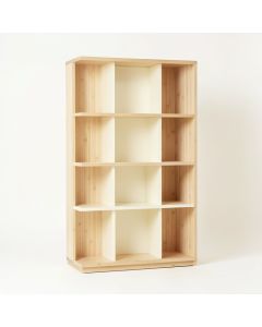 Oak Edge Freestanding Bookcase - Cream (synthetic illustration; no displayed measurements)