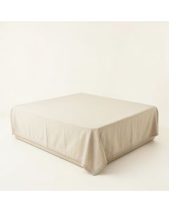 Stone Bridge Flat Bed Sheet - Beige (synthetic illustration; no displayed measurements)
