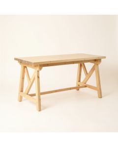 Cove Crest Empty Workshop Workbench - Beige (synthetic illustration; no displayed measurements)