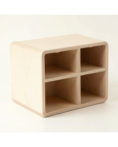 Oak Branch Low Toy Storage Unit - Beige (synthetic illustration; no displayed measurements)