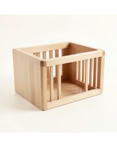 Flint Edge Empty Furniture-Style Pet Crate - Beige (synthetic illustration; no displayed measurements)