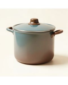 Ayesha Curry Home Collection 4.5 Qt . Porcelain Enamel Nonstick Soup Pot With Lid (synthetic illustration; no displayed measurements)