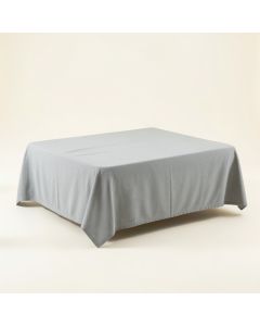 Meadow Bridge Flat Bed Sheet - Gray (synthetic illustration; no displayed measurements)