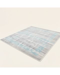 Coeur Power Loom Gray/Light Blue/Ivory Area Rug (synthetic illustration; no displayed measurements)