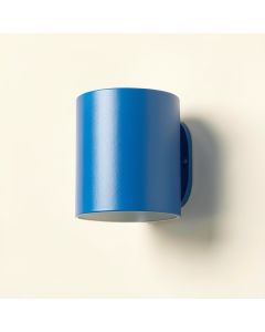 Reed Branch Wall Sconce Mounted On A Plain Wall - Blue (synthetic illustration; no displayed measurements)