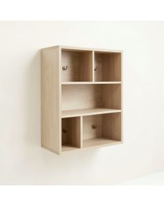 Cliff Dale Wall-Mounted Entryway Organizer Shelf - Beige (synthetic illustration; no displayed measurements)
