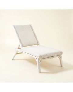 Vale Bridge Outdoor Lounge Chair - White (synthetic illustration; no displayed measurements)