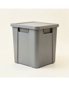 Moss Crest Closed Outdoor Storage Box - Gray (synthetic illustration; no displayed measurements)