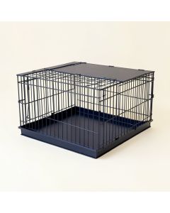 Spruce Bend Empty Furniture-Style Pet Crate - Navy (synthetic illustration; no displayed measurements)