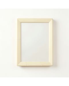 Ash Bend Framed Wall Mirror - Cream (synthetic illustration; no displayed measurements)