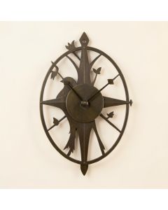 Dormington Treetop Bird Outdoor 18 '' Wall Clock (synthetic illustration; no displayed measurements)