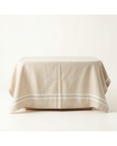 Field Bridge Flat Bed Sheet - Beige (synthetic illustration; no displayed measurements)