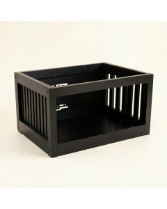 Oak Dell Empty Furniture-Style Pet Crate - Black (synthetic illustration; no displayed measurements)