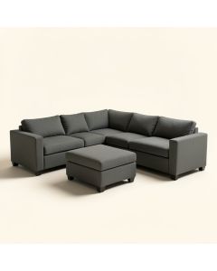 Mielke 44 '' Wide Modular Corner Sectional With Ottoman (synthetic illustration; no displayed measurements)