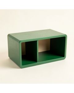 Spruce Bluff Low Toy Storage Unit - Green (synthetic illustration; no displayed measurements)