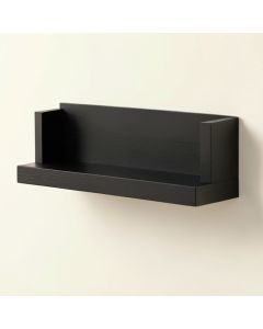 Juniper Bluff Wall-Mounted Shelf - Black (synthetic illustration; no displayed measurements)