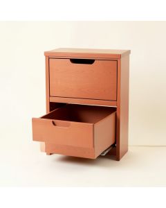 Cove Crossing Freestanding Pull-Out Hamper Cabinet - Terracotta (synthetic illustration; no displayed measurements)