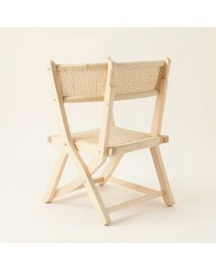 Linden Brook Folding Outdoor Chair - Ivory (synthetic illustration; no displayed measurements)