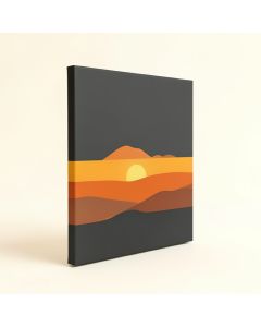 A Premium Impression Sunrise Graphic Art Print Multi-Piece Image On Wrapped Canvas (synthetic illustration; no displayed measurements)