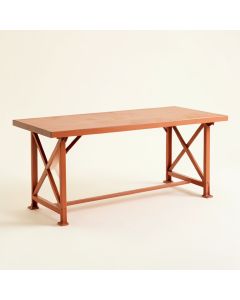 Fern Dell Empty Workshop Workbench - Terracotta (synthetic illustration; no displayed measurements)