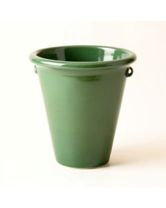 Wren Brook Empty Railing Planter With Integral Brackets - Green (synthetic illustration; no displayed measurements)