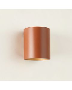 Wren Dale Wall Sconce Mounted On A Plain Wall - Terracotta (synthetic illustration; no displayed measurements)