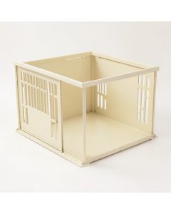 Olive Dell Empty Furniture-Style Pet Crate - Cream (synthetic illustration; no displayed measurements)