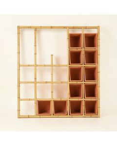 Maple Brook Empty Vertical Garden Frame - Terracotta (synthetic illustration; no displayed measurements)