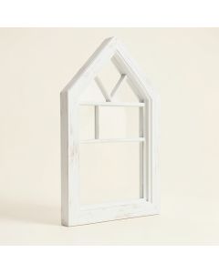 Rustic Wood Cathedral Window Frame Wall Décor (synthetic illustration; no displayed measurements)