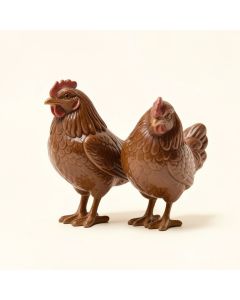 2 Piece Simon Rooster Figurine Set (synthetic illustration; no displayed measurements)