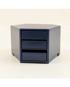 Lake Crest Small-Parts Storage Drawer Cabinet - Navy (synthetic illustration; no displayed measurements)