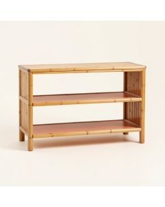 Cedar Bend Low Bookcase - Terracotta (synthetic illustration; no displayed measurements)