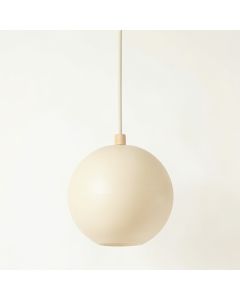 Dune Bluff Pendant Light Suspended From One Plain Cable - Cream (synthetic illustration; no displayed measurements)