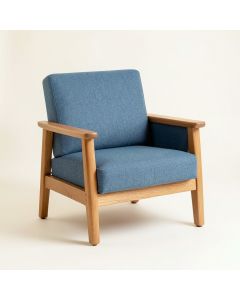 Stone Dell Upholstered Armchair - Blue (synthetic illustration; no displayed measurements)