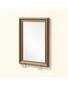Marylee Rectangle Beveled Polish Frameless Wall Mirror With Hooks (synthetic illustration; no displayed measurements)