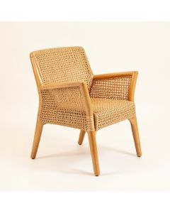 Reeder Caned Teak Dining Chair (synthetic illustration; no displayed measurements)