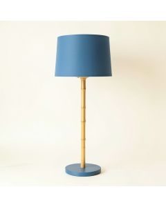 Summit Crossing Floor Lamp With A Plain Fabric Shade - Blue (synthetic illustration; no displayed measurements)